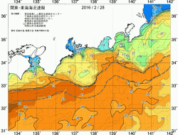 関東・東海海況速報/広域(2016/02/28)