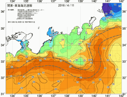 関東・東海海況速報/広域(2016/04/11)