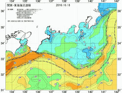 関東・東海海況速報/広域(2016/06/08)