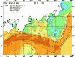 関東・東海海況速報/広域(2016/06/20)