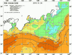 関東・東海海況速報/広域(2016/06/24)
