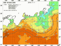 関東・東海海況速報/広域(2016/07/01)