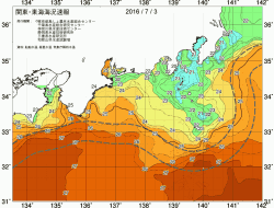 関東・東海海況速報/広域(2016/07/03)