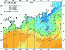 関東・東海海況速報/広域(2016/07/04)
