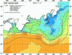 関東・東海海況速報/広域(2016/07/05)