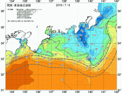 関東・東海海況速報/広域(2016/07/08)