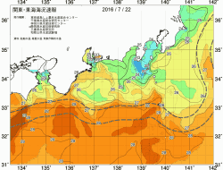 関東・東海海況速報/広域(2016/07/22)