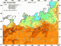 関東・東海海況速報/広域(2016/07/27)