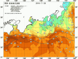 関東・東海海況速報/広域(2016/07/28)