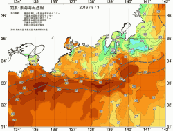 関東・東海海況速報/広域(2016/08/03)