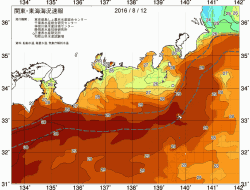 関東・東海海況速報/広域(2016/08/12)