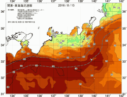 関東・東海海況速報/広域(2016/08/13)