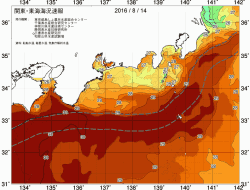 関東・東海海況速報/広域(2016/08/14)