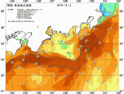 関東・東海海況速報/広域(2016/09/02)