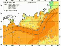関東・東海海況速報/広域(2016/09/10)