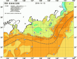 関東・東海海況速報/広域(2016/09/13)
