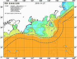 関東・東海海況速報/広域(2016/09/27)