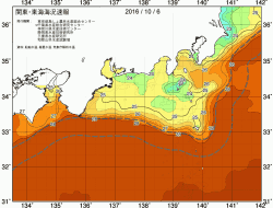 関東・東海海況速報/広域(2016/10/06)