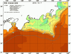 関東・東海海況速報/広域(2016/10/07)