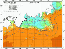 関東・東海海況速報/広域(2016/10/14)