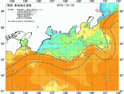 関東・東海海況速報/広域(2016/10/20)