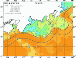 関東・東海海況速報/広域(2016/10/21)