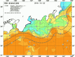 関東・東海海況速報/広域(2016/10/22)