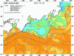 関東・東海海況速報/広域(2016/10/24)