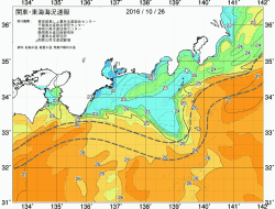 関東・東海海況速報/広域(2016/10/26)