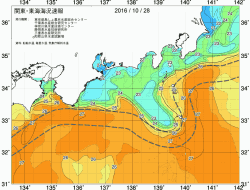 関東・東海海況速報/広域(2016/10/28)