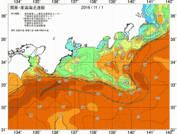 関東・東海海況速報/広域(2016/11/01)