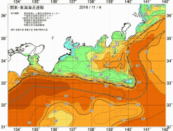 関東・東海海況速報/広域(2016/11/04)