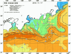関東・東海海況速報/広域(2016/11/17)