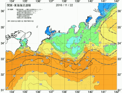 関東・東海海況速報/広域(2016/11/22)
