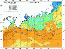 関東・東海海況速報/広域(2016/11/24)