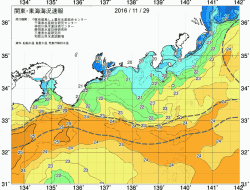 関東・東海海況速報/広域(2016/11/29)