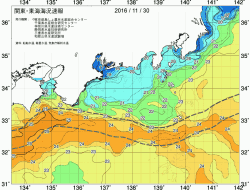 関東・東海海況速報/広域(2016/11/30)