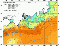 関東・東海海況速報/広域(2016/12/22)