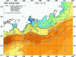 関東・東海海況速報/広域(2016/12/23)
