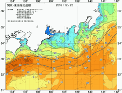関東・東海海況速報/広域(2016/12/28)