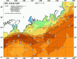 関東・東海海況速報/広域(2017/01/04)
