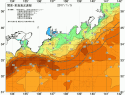 関東・東海海況速報/広域(2017/01/05)