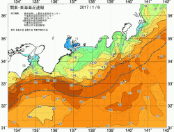 関東・東海海況速報/広域(2017/01/06)