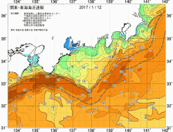 関東・東海海況速報/広域(2017/01/12)