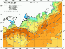 関東・東海海況速報/広域(2017/01/13)