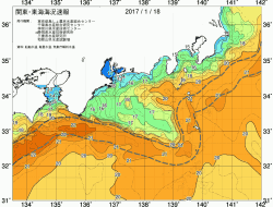 関東・東海海況速報/広域(2017/01/18)