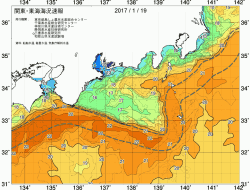 関東・東海海況速報/広域(2017/01/19)