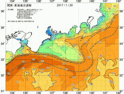関東・東海海況速報/広域(2017/01/20)