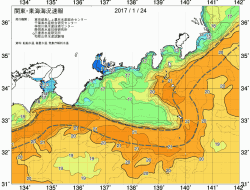 関東・東海海況速報/広域(2017/01/24)