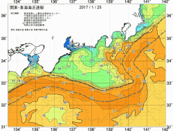 関東・東海海況速報/広域(2017/01/25)